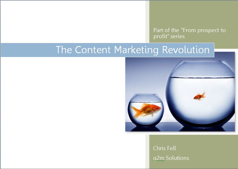 The content marketing revolution