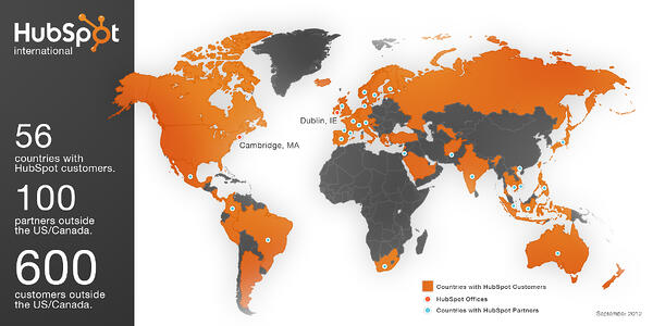 hubspot global map