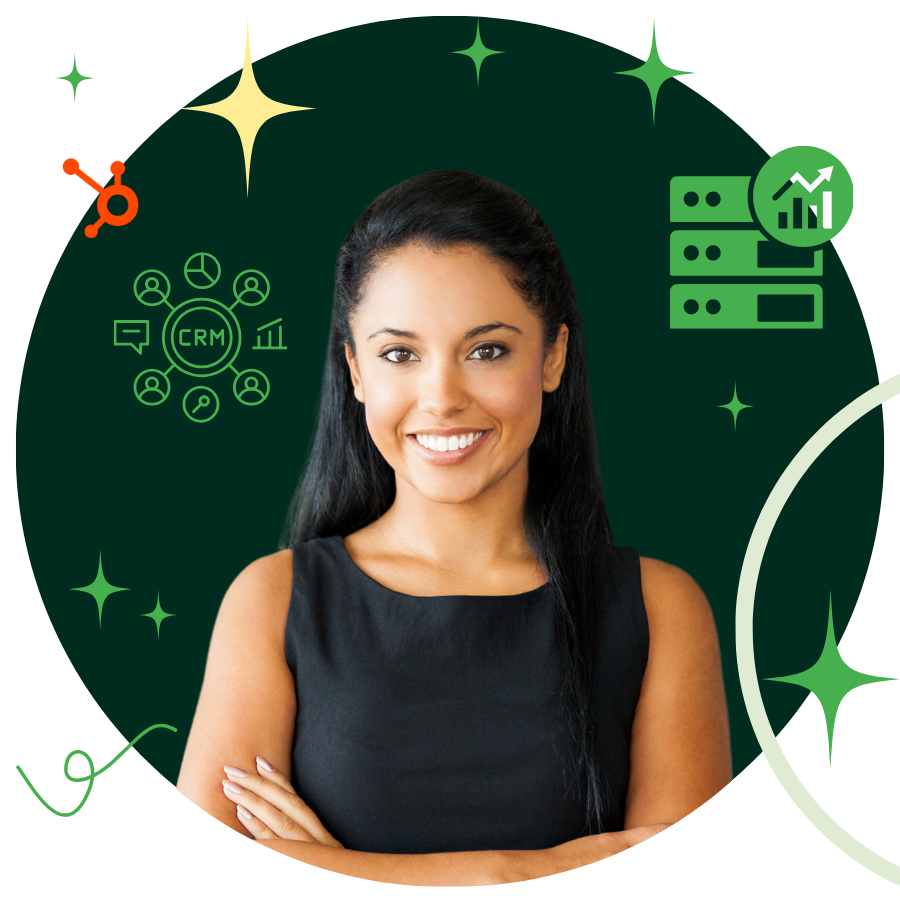 Happy g2m Chick smiling and confident