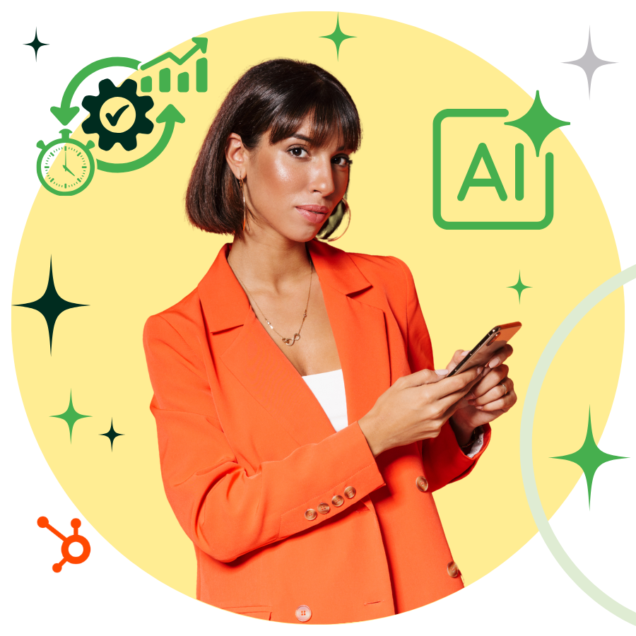 AI Transformation Chick in Orange