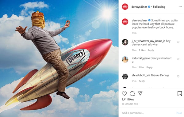 Dennys_Social_media_strategy_instagram_post