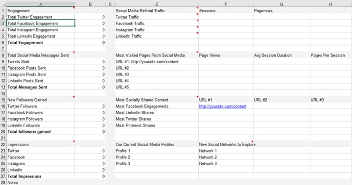 Social_media_audit_on_a_spreadsheet