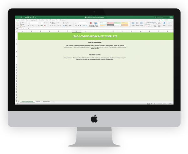 Lead Scoring Template Downloadable