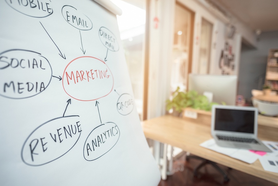 bigstock-Marketing-Plan-Write-On-White--206463883
